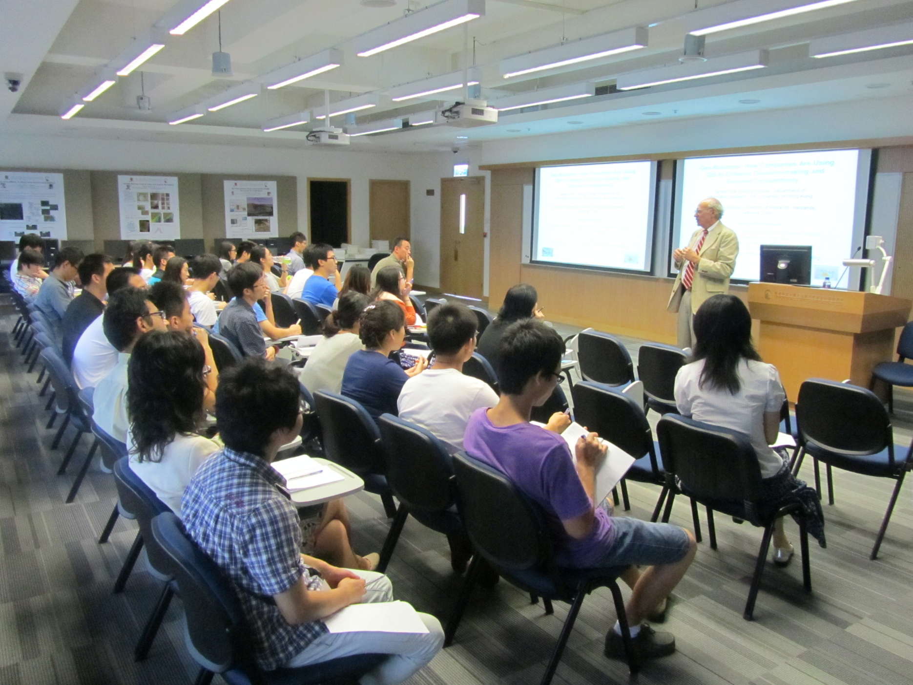 James Pick Lecturing at university of Hong Kong