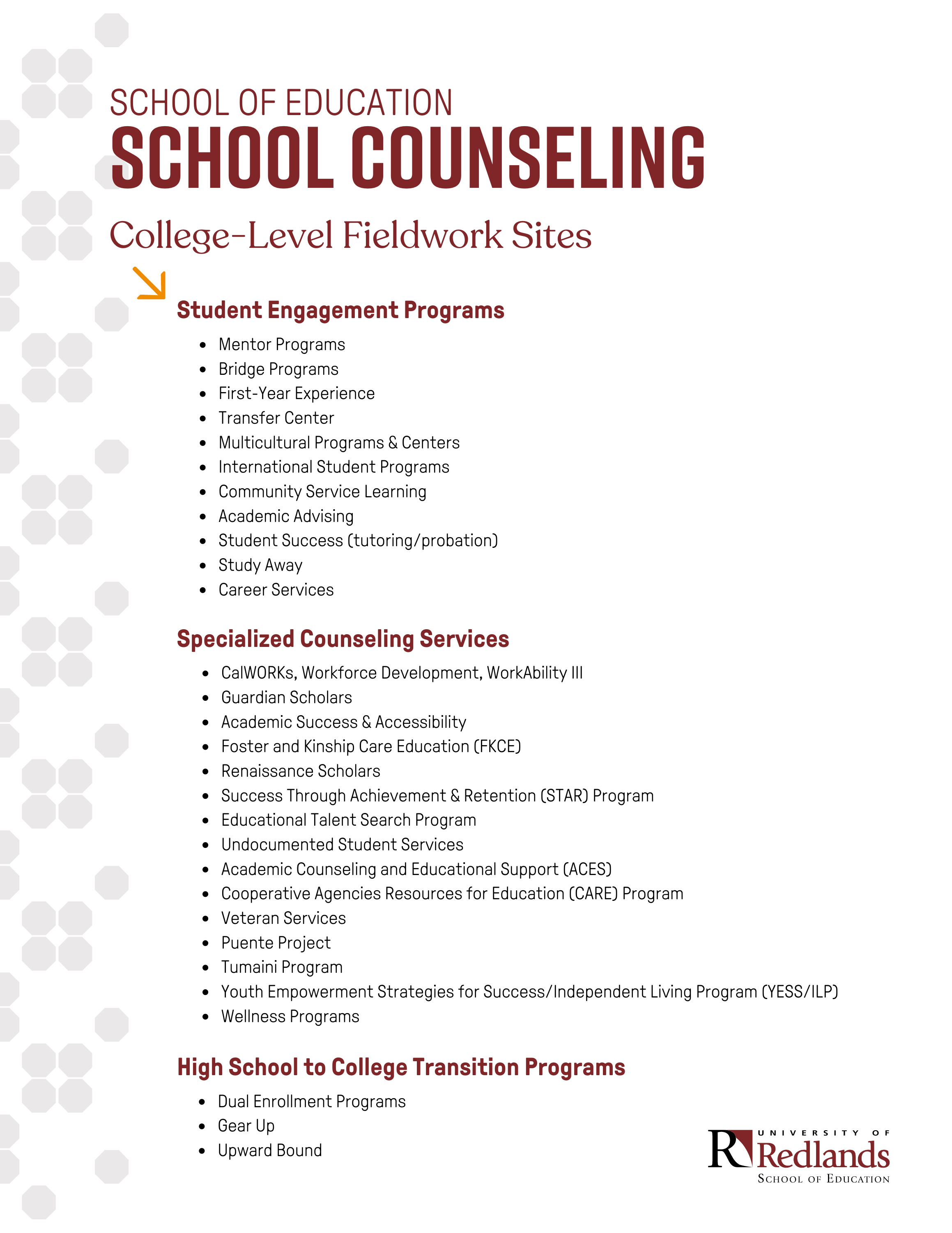 School Counseling College-Level Fieldwork Sites.png