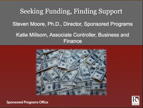 Seeking Funding, Finding Support