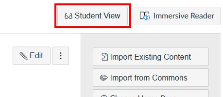 highlighted student view on the homepage 