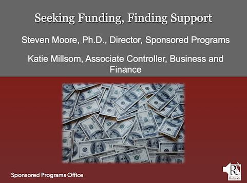 Seeking Funding Finding Support PPT
